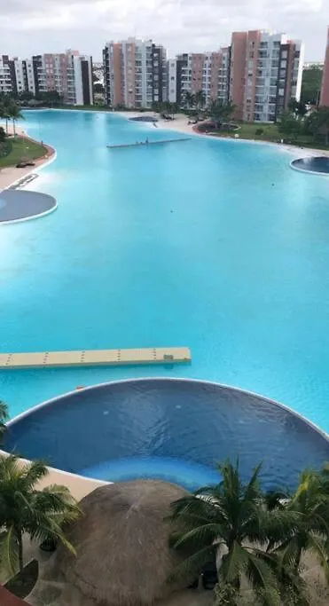 Magnificent View Of The Lagoon, With 7 Pools Apartment Cancun Mexico