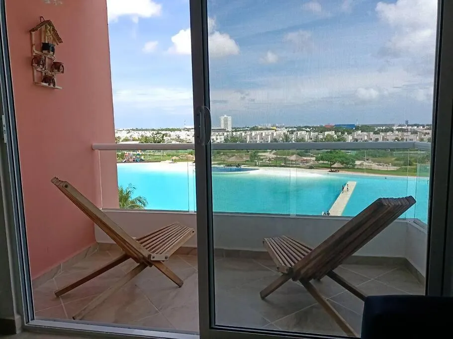Magnificent View Of The Lagoon, With 7 Pools Apartment Cancun Mexico