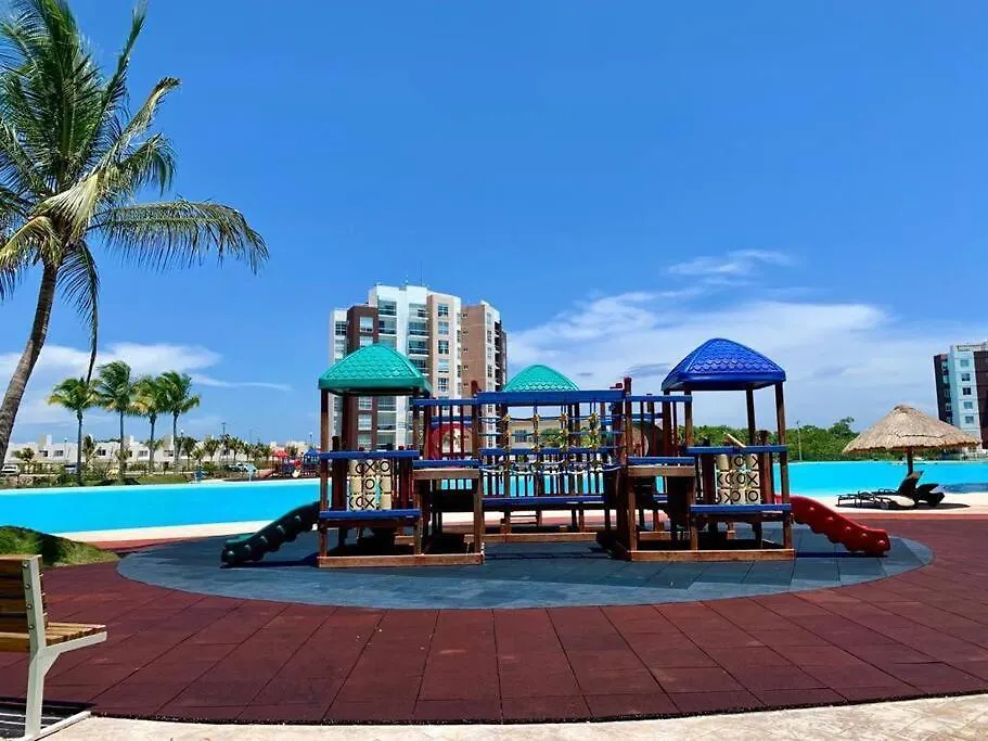 Magnificent View Of The Lagoon, With 7 Pools Apartment Cancun