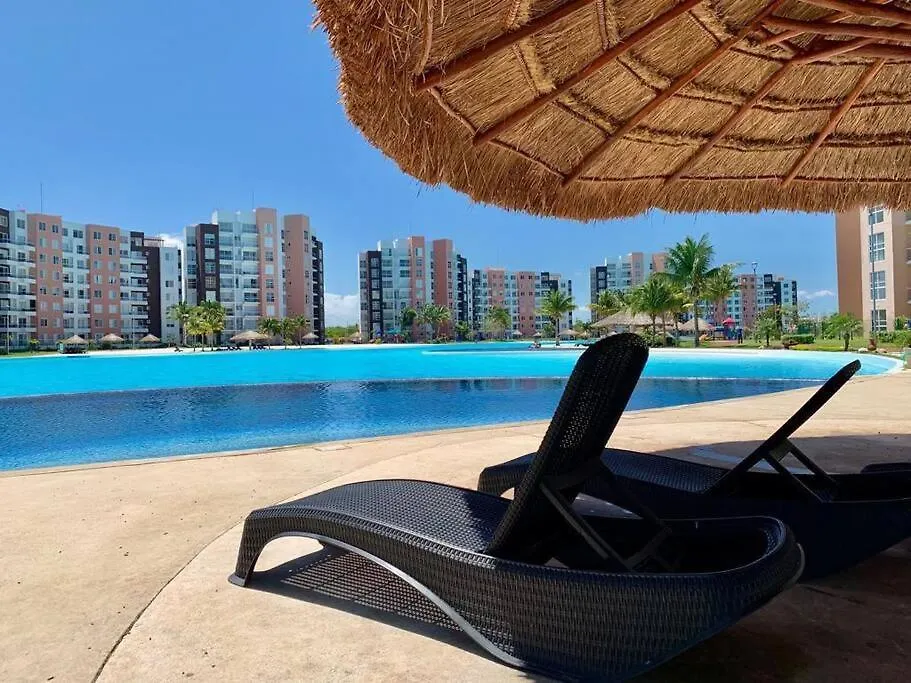 Magnificent View Of The Lagoon, With 7 Pools Apartment Cancun